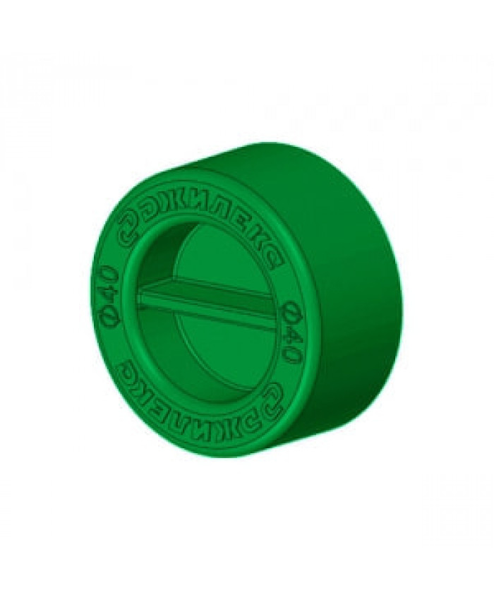 Заглушка для трубы   ПНД 20 мм (зеленая)